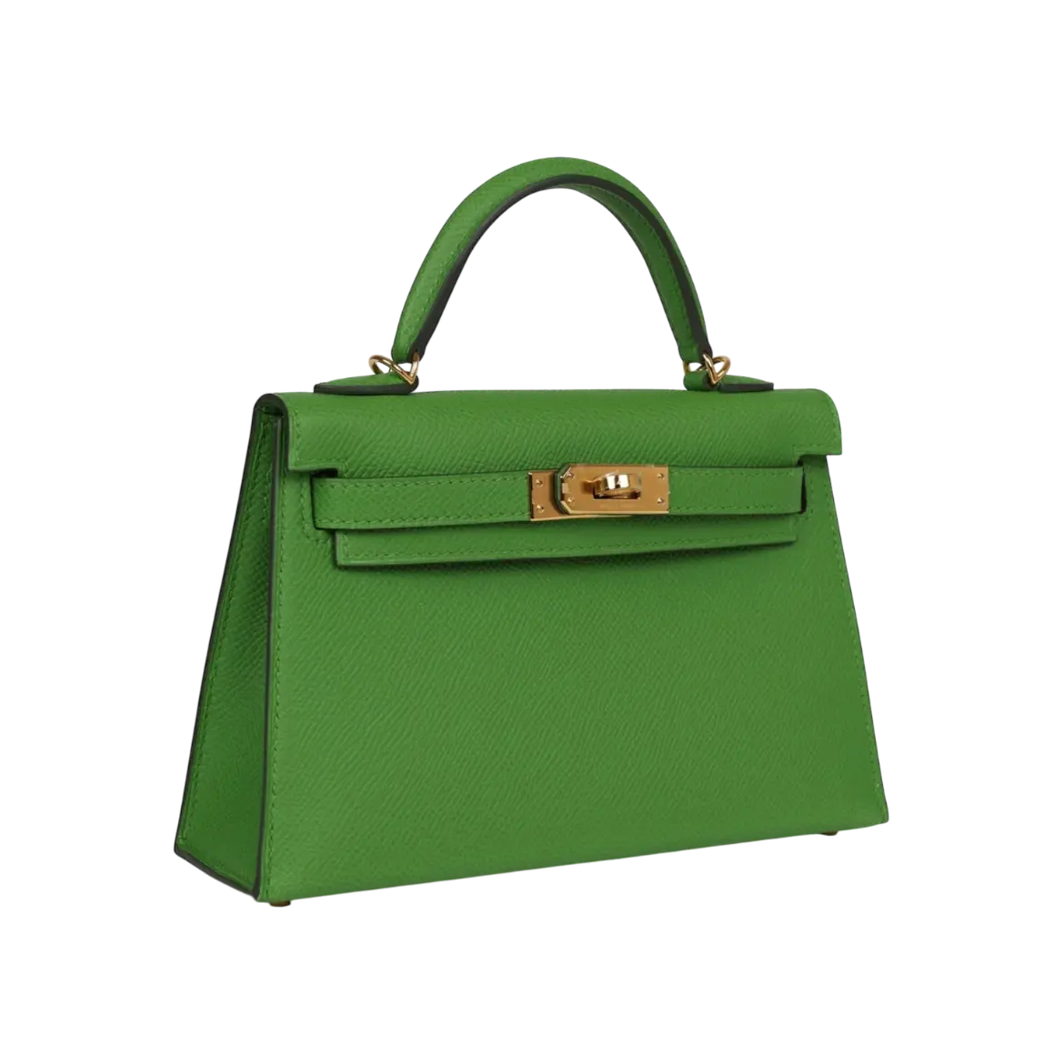 Hermès Mini Kelly Sellier Vert Yucca Epsom Gold Hardware