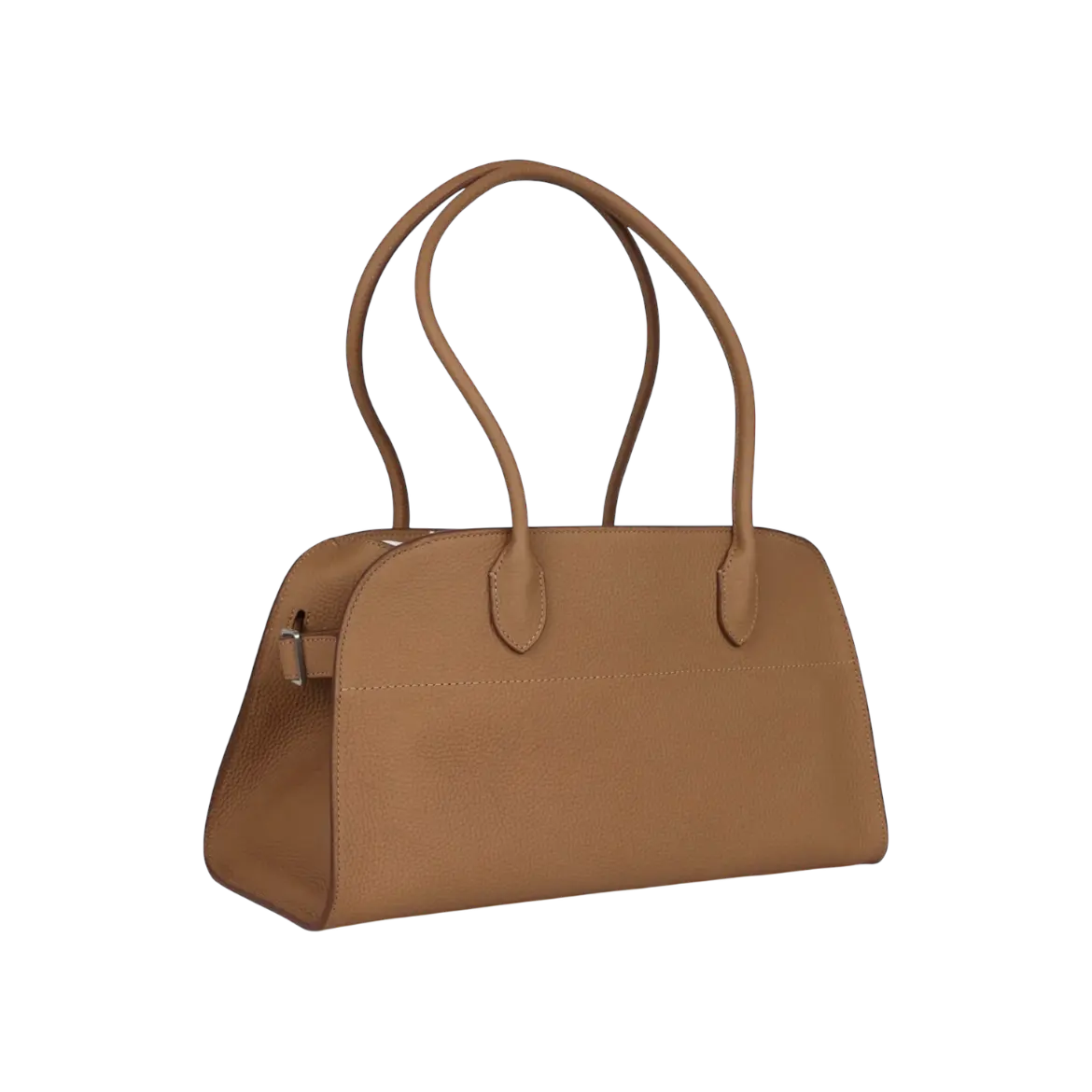 The Row Margaux Shoulder 12 Bag Sandpit Calfskin Silver Hardware