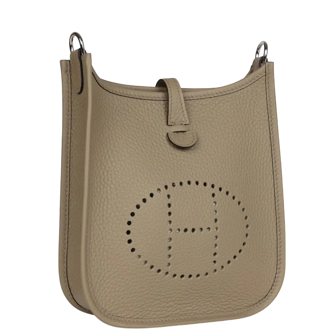 Hermes Evelyne TPM Beige Marfa Clemence Palladium Hardware