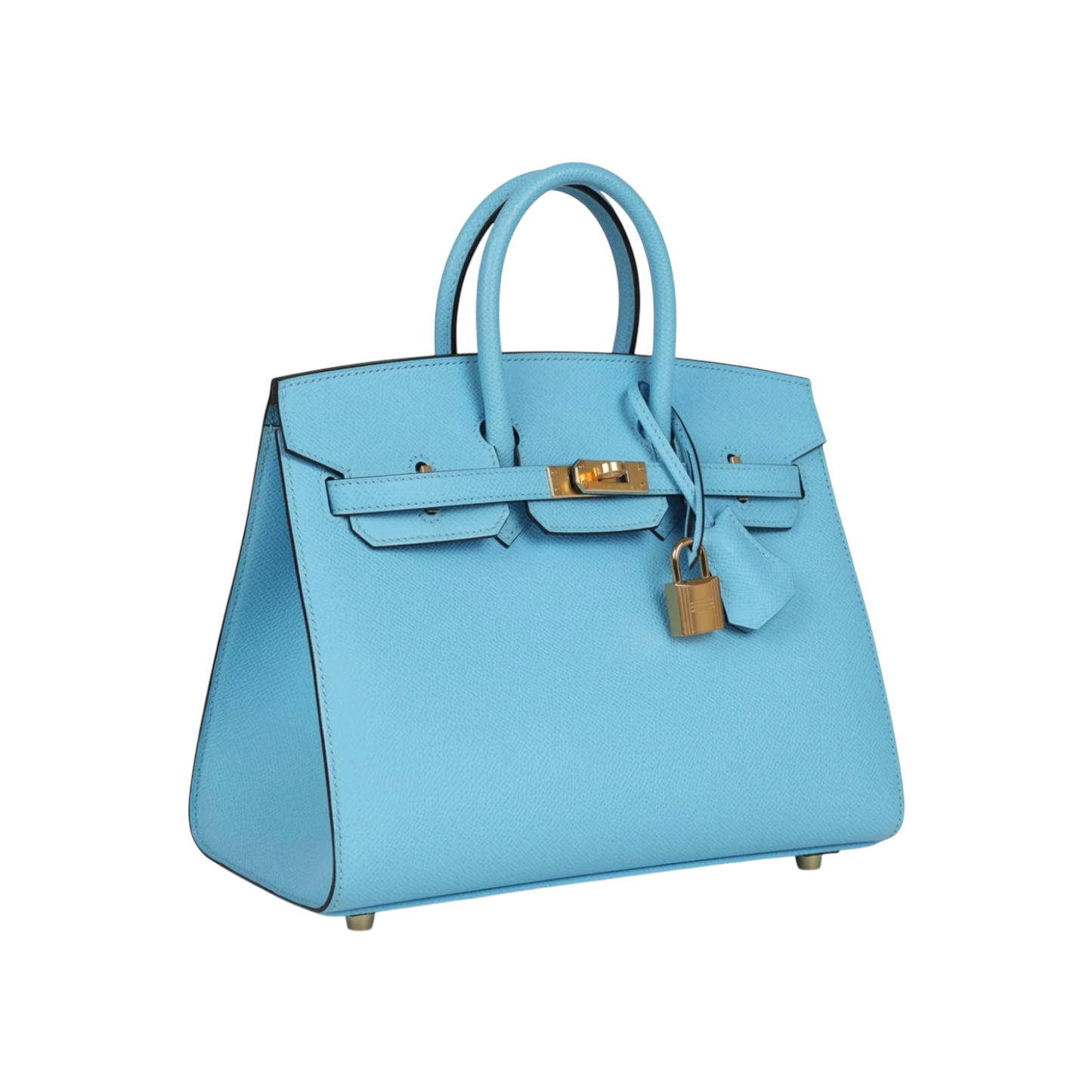 Hermès Birkin Sellier 25 Celeste Epsom Gold Hardware