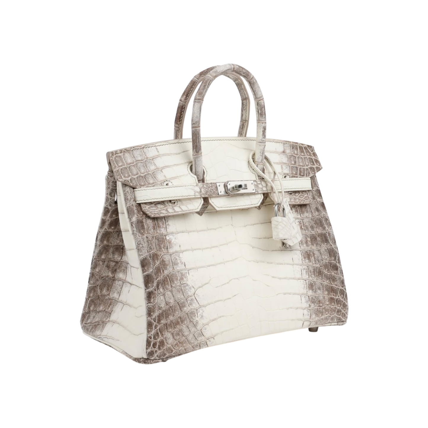 Hermès Birkin 25 Himalaya Niloticus Crocodile Palladium Hardware