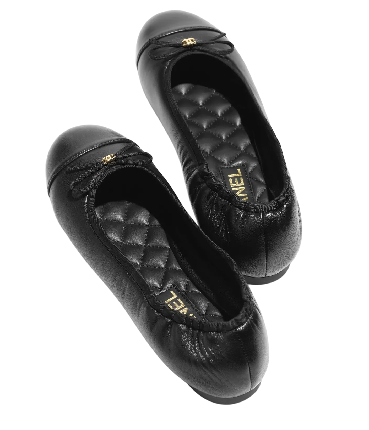 Chanel Ballet Flats Black Lambskin