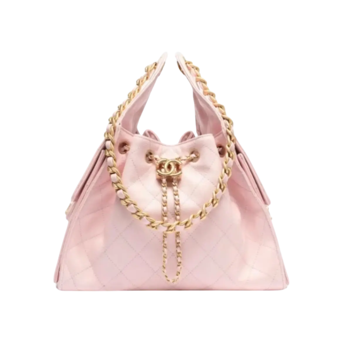 Chanel 25 Small Handbag Pink Gold
