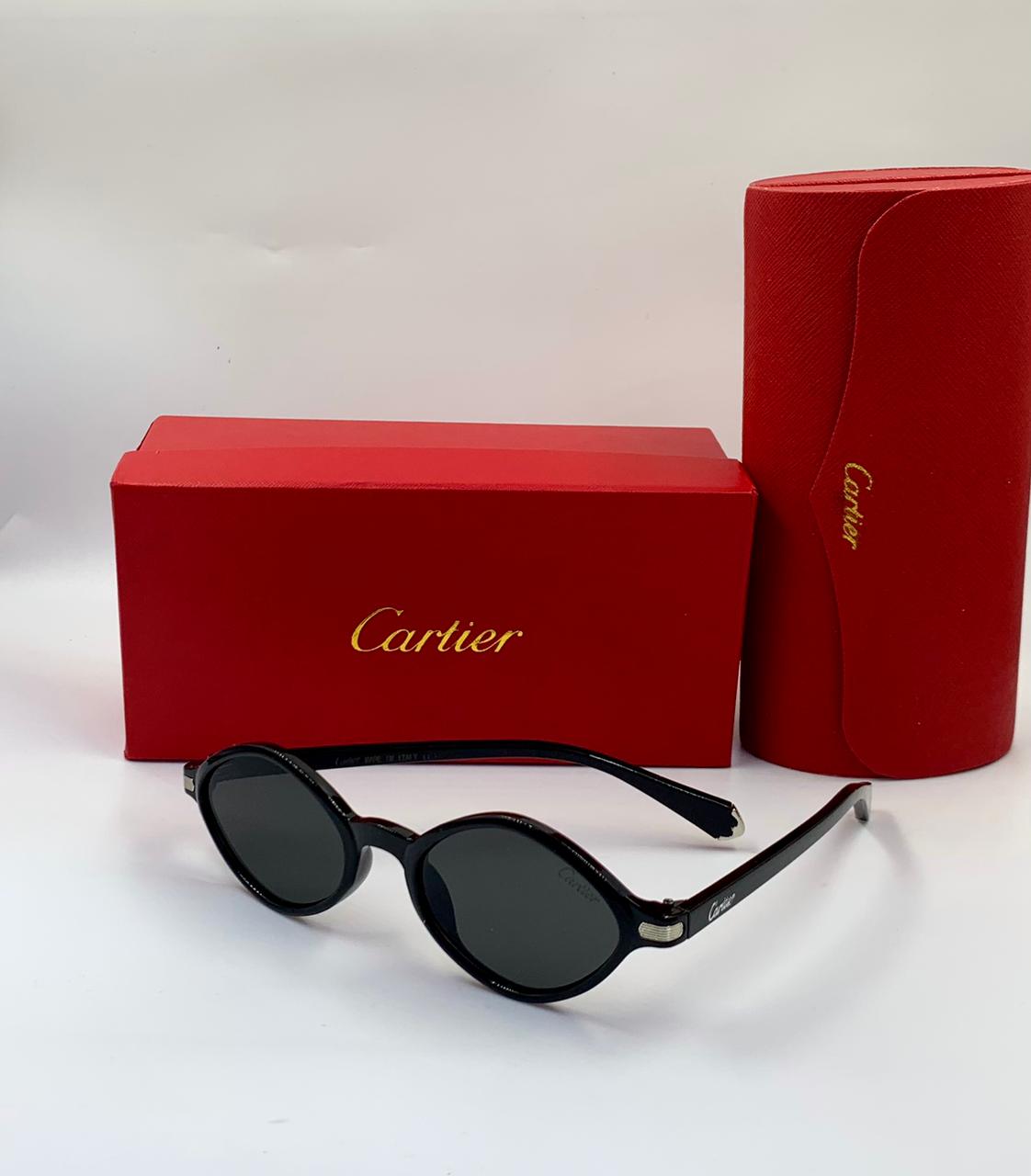 Cartier | Piccadilly Oval Sunglasses – Grey