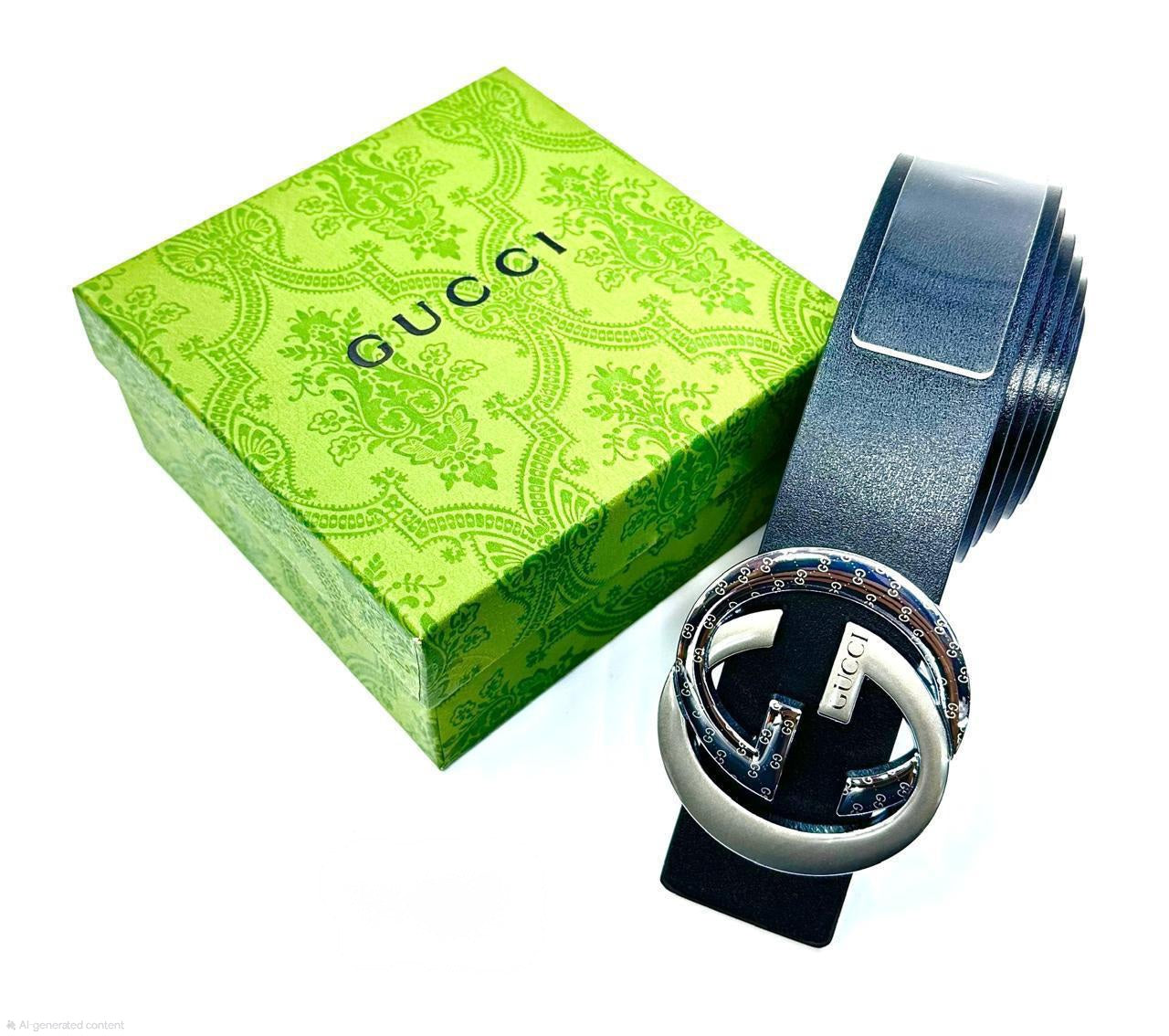 Gucci | Interlocking G Belt – Navy Blue / Black
