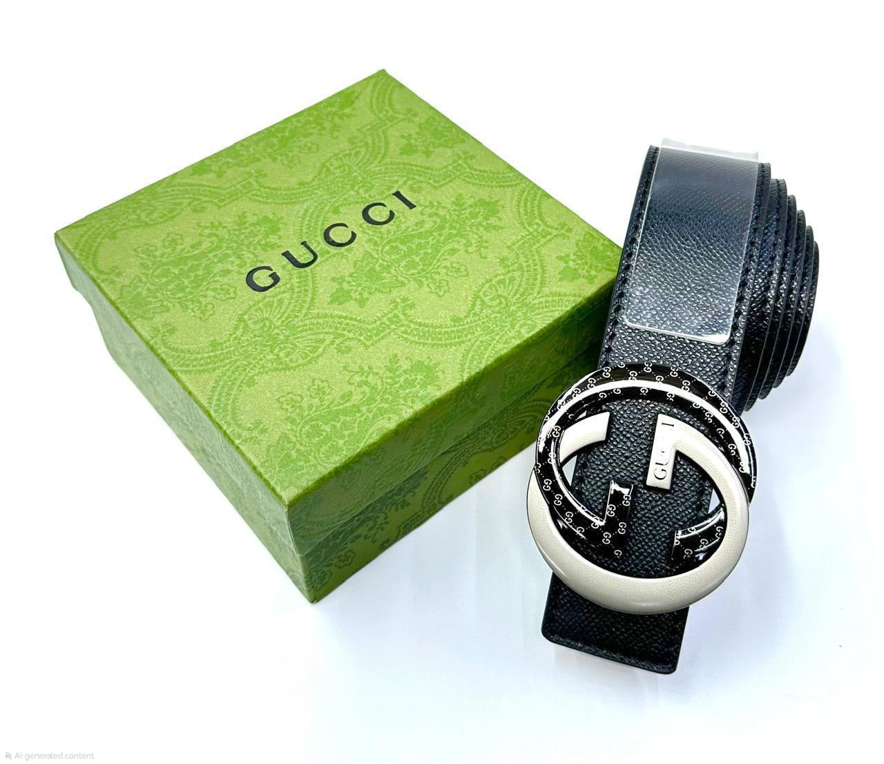 Gucci | Interlocking G Belt – Black / Red