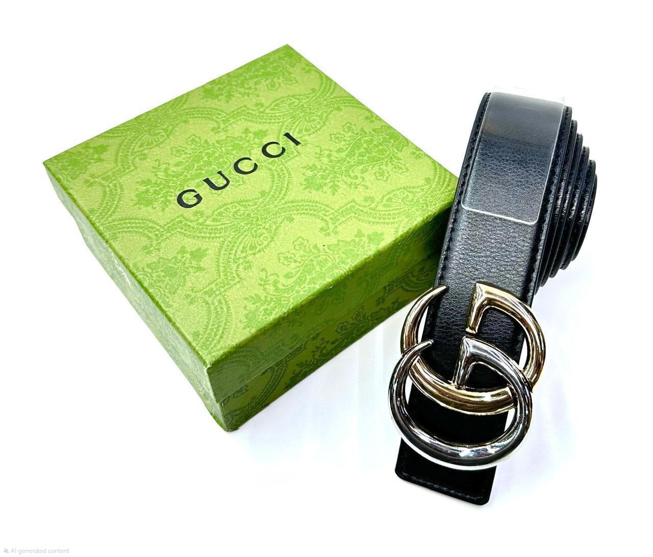 Gucci | Interlocking G Belt – Black / Silver Black