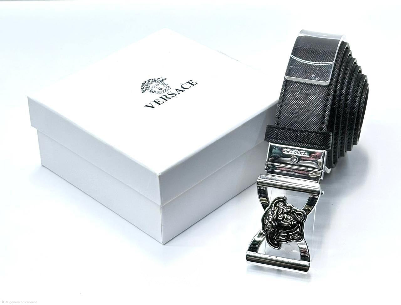Fendi | Ff Motif Belt – Grey / Silver
