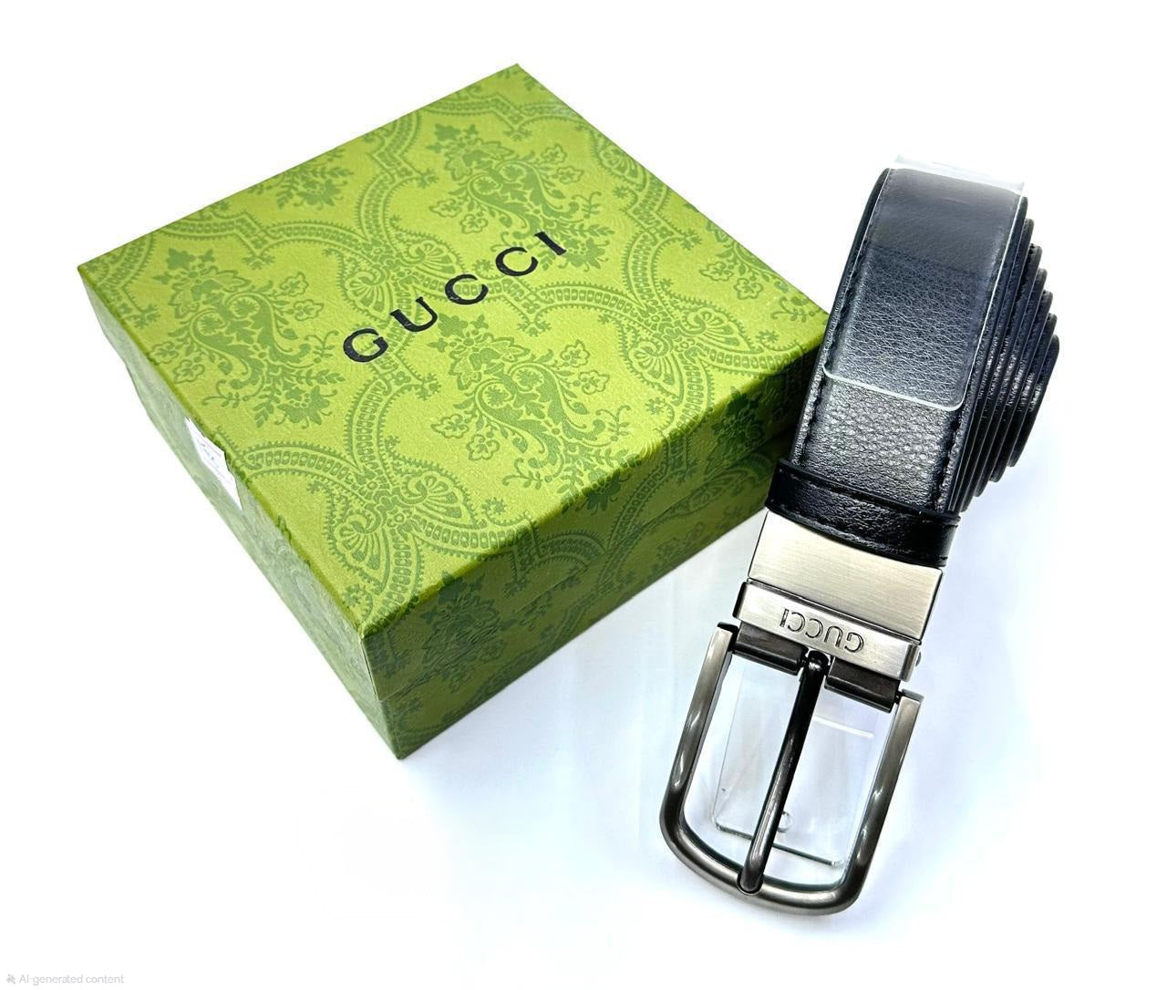 Gucci | Interlocking G Belt – Black / Silver
