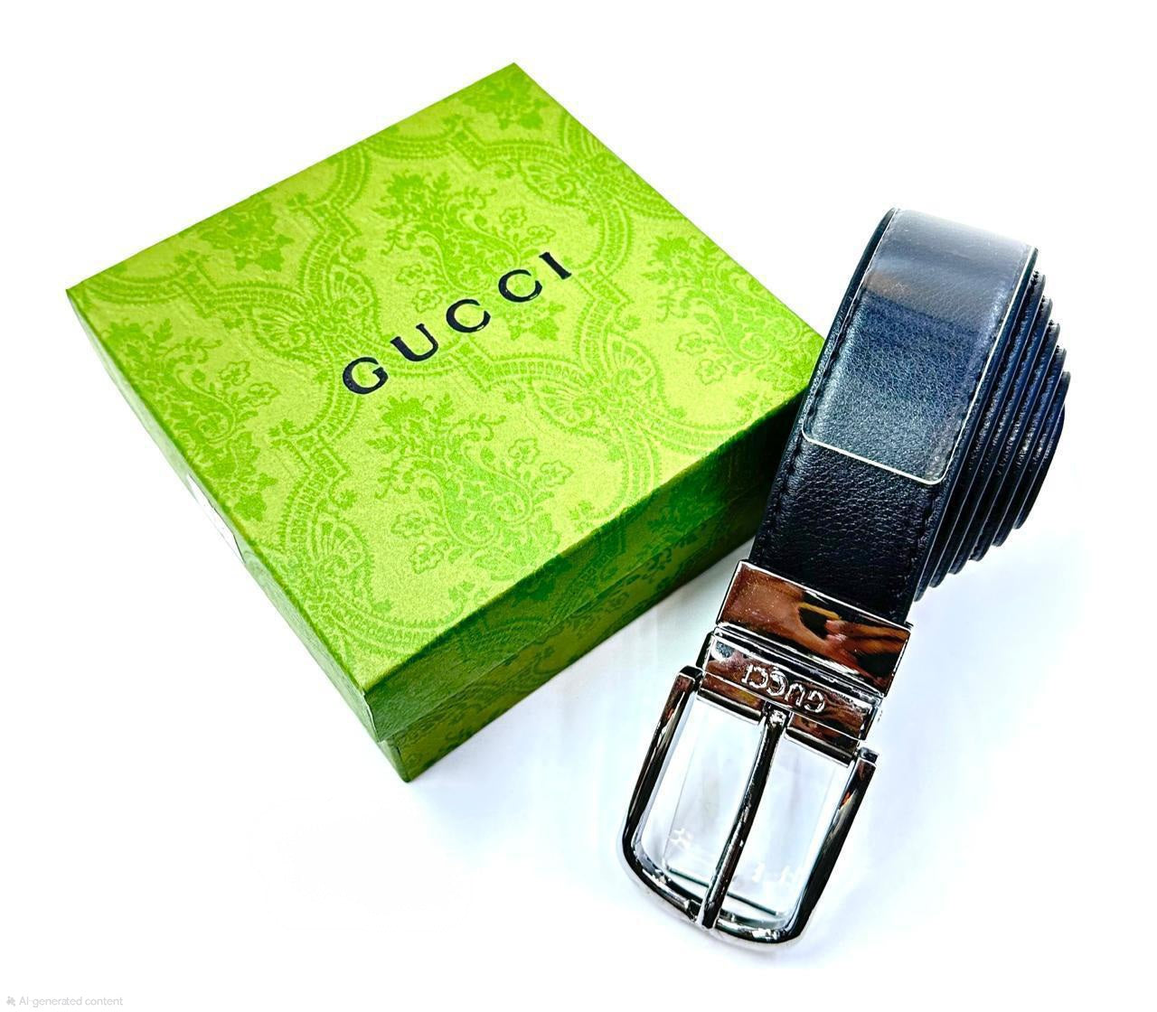 Gucci | Framed G Reversible Belt – Black / Gold