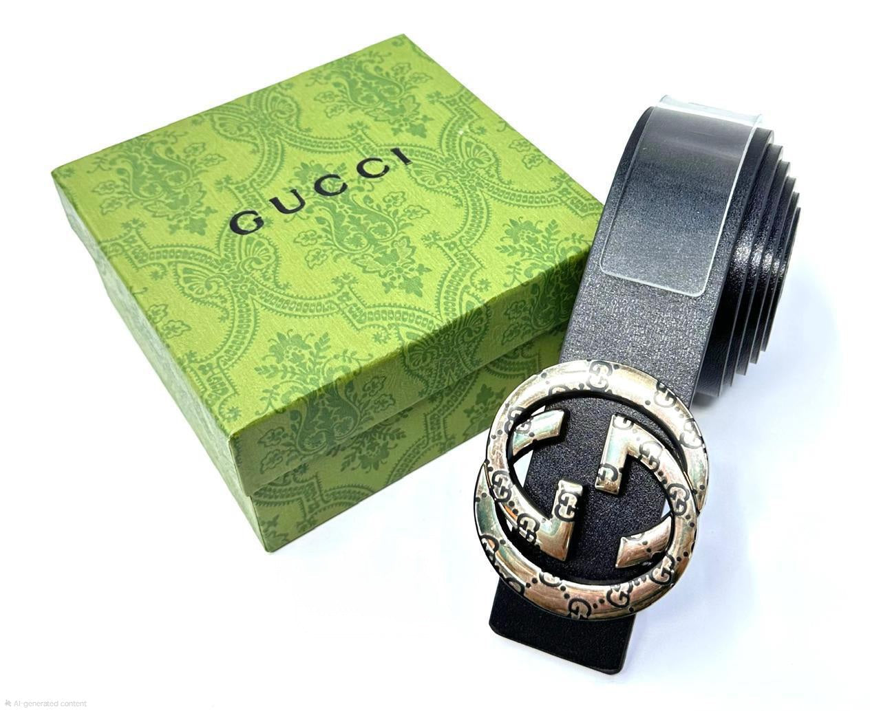 Gucci | Interlocking G Belt – Black / Silver