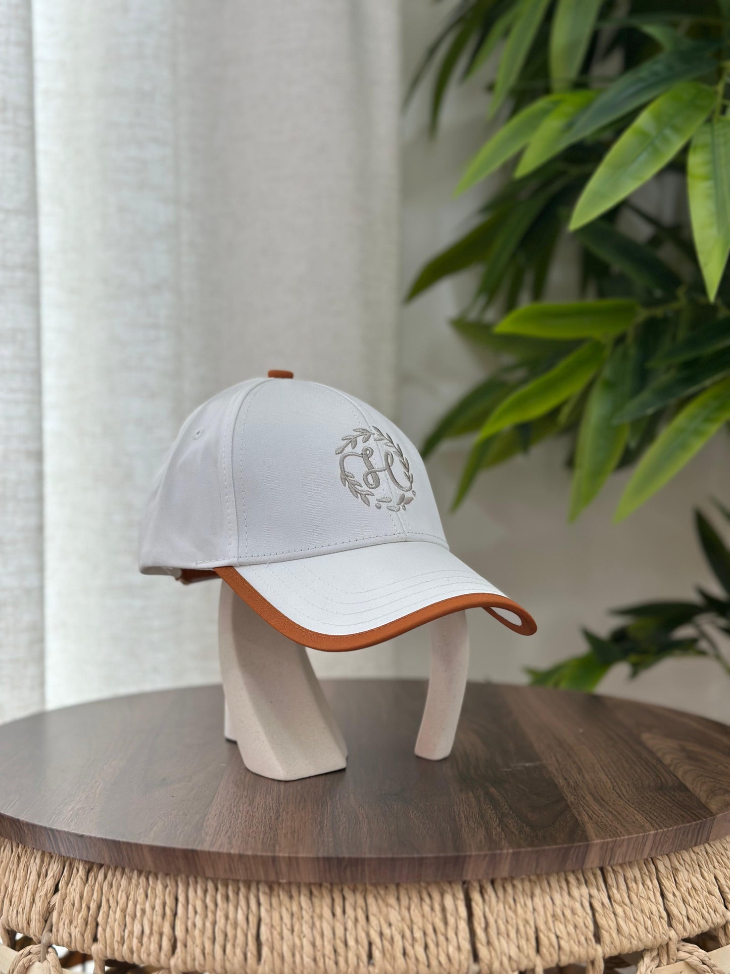Hermès | Miles H Circle Cap – Orange / White
