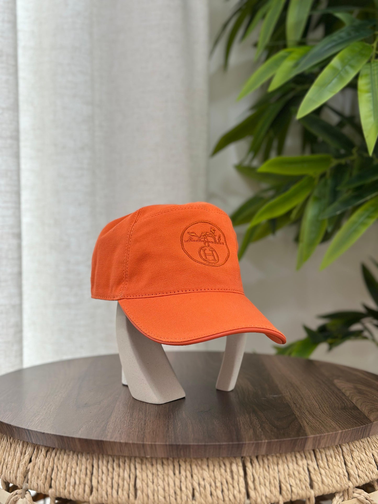 Hermès | Nevada H Logo Baseball Cap – Black / Orange