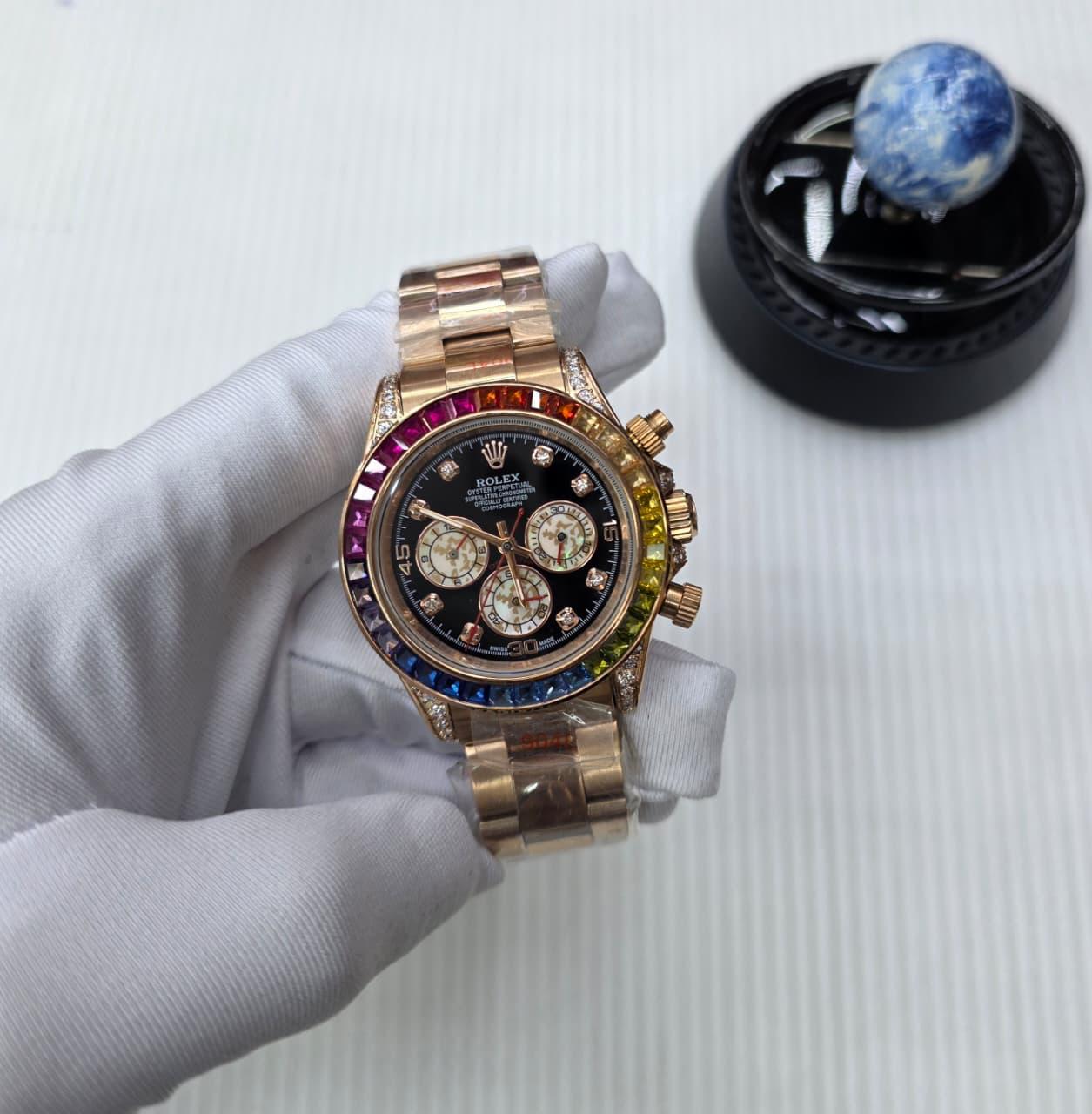 Audemars Piguet | Royal Oak Selfwinding Two Tone Watch – Pink / Gold / Black