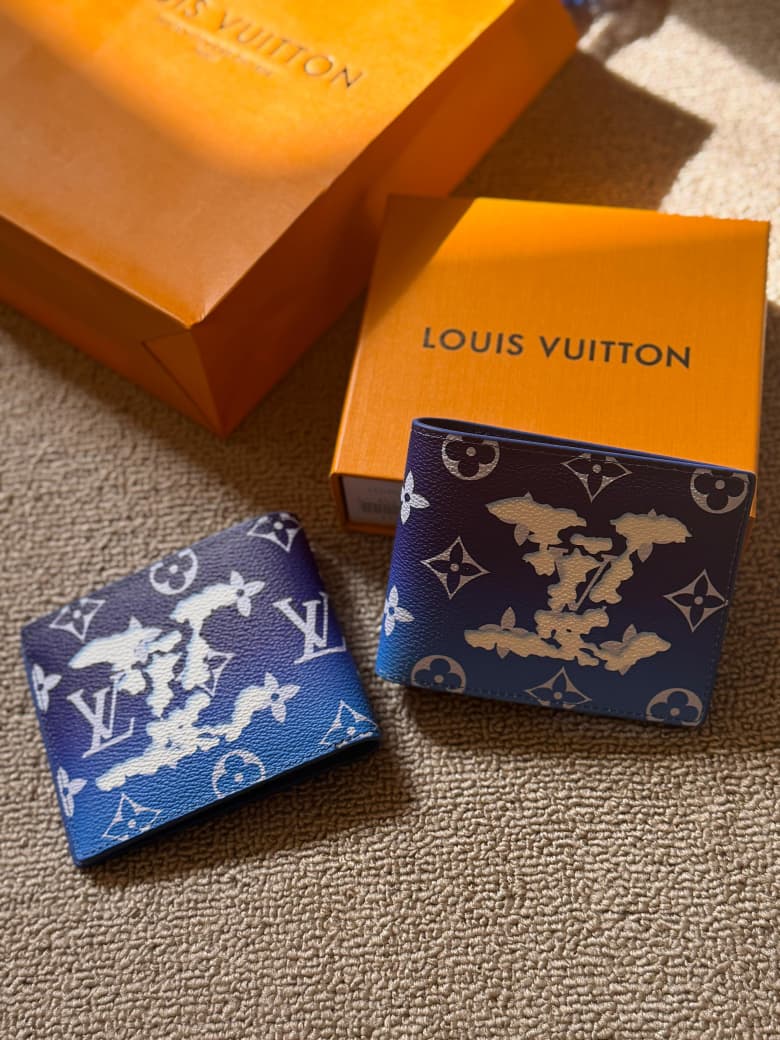 Louis Vuitton | Multiple Bleach Wallet – Black / Light Blue