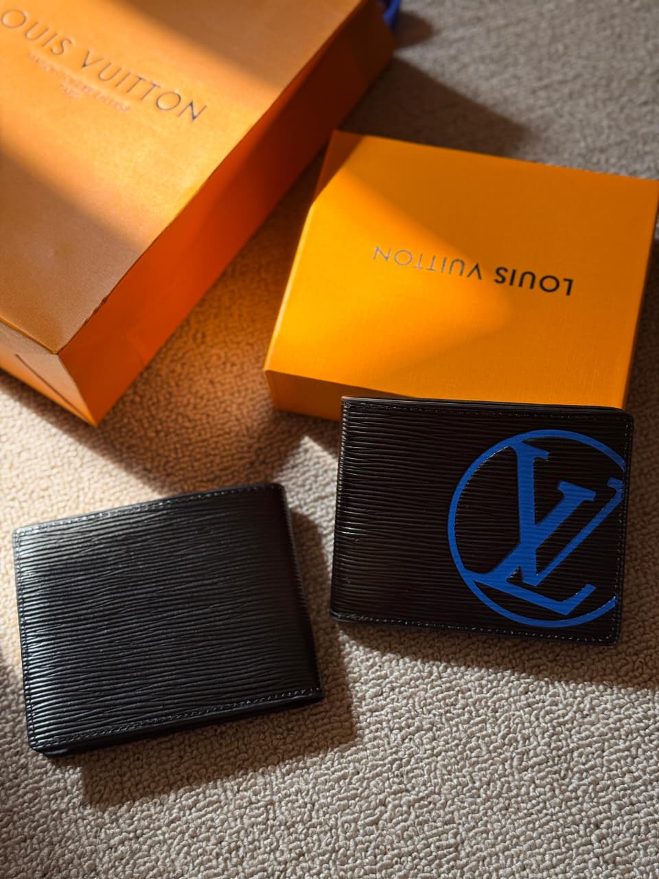 Louis Vuitton | Multiple Epi Damier Graphite Patchwork Wallet – Black / Blue / White