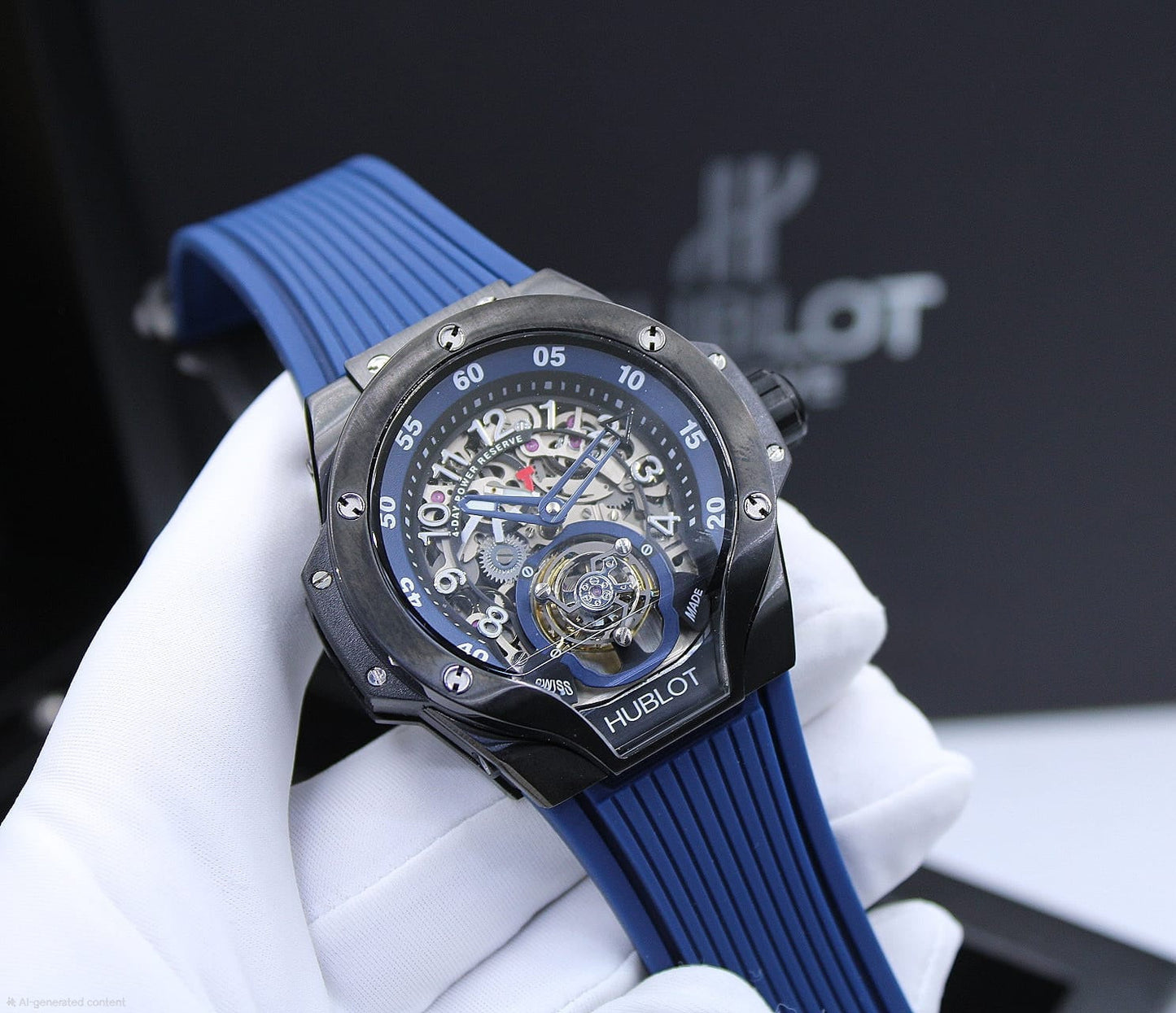 Hublot | Big Bang Tourbillon Power Reserve Magic Ceramic Watch – Black
