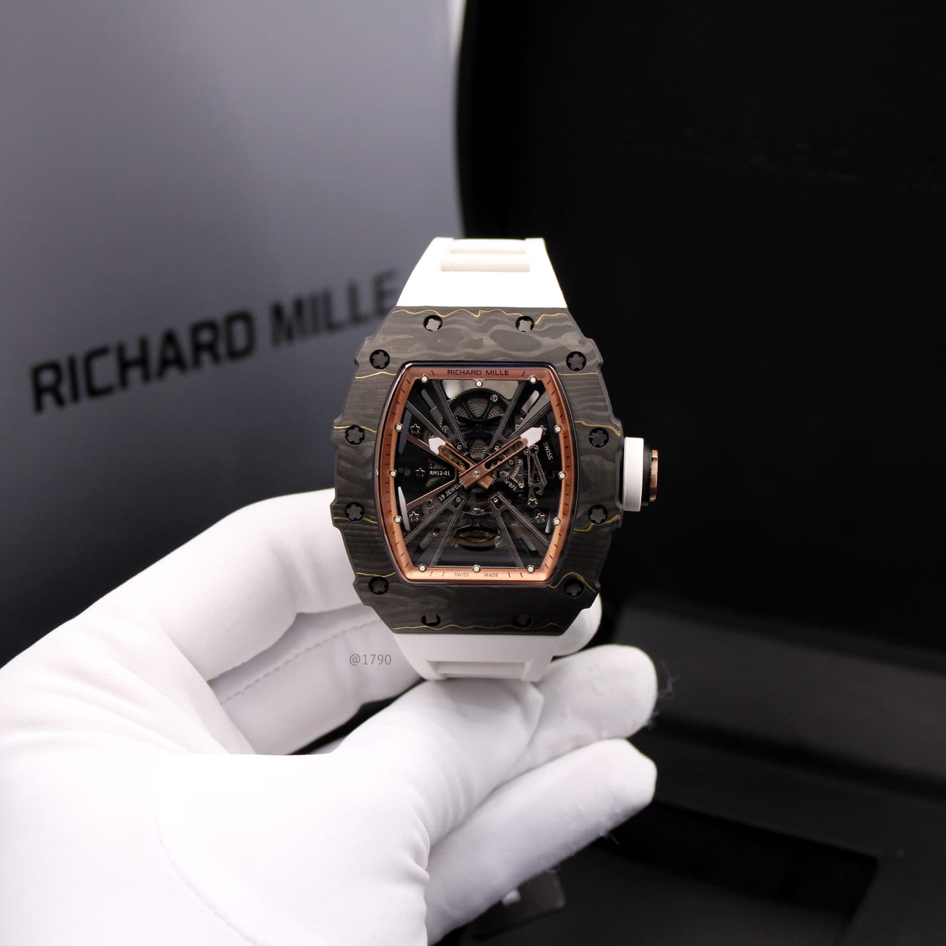Richard Mille | Rm 12 01 Tourbillon Carbon Tpt Watch – Gold / Black / Orange