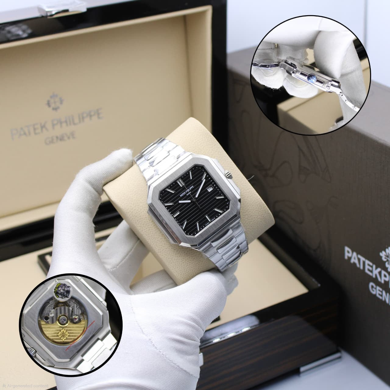Patek Philippe | Nautilus Moon Phases Watch – Black