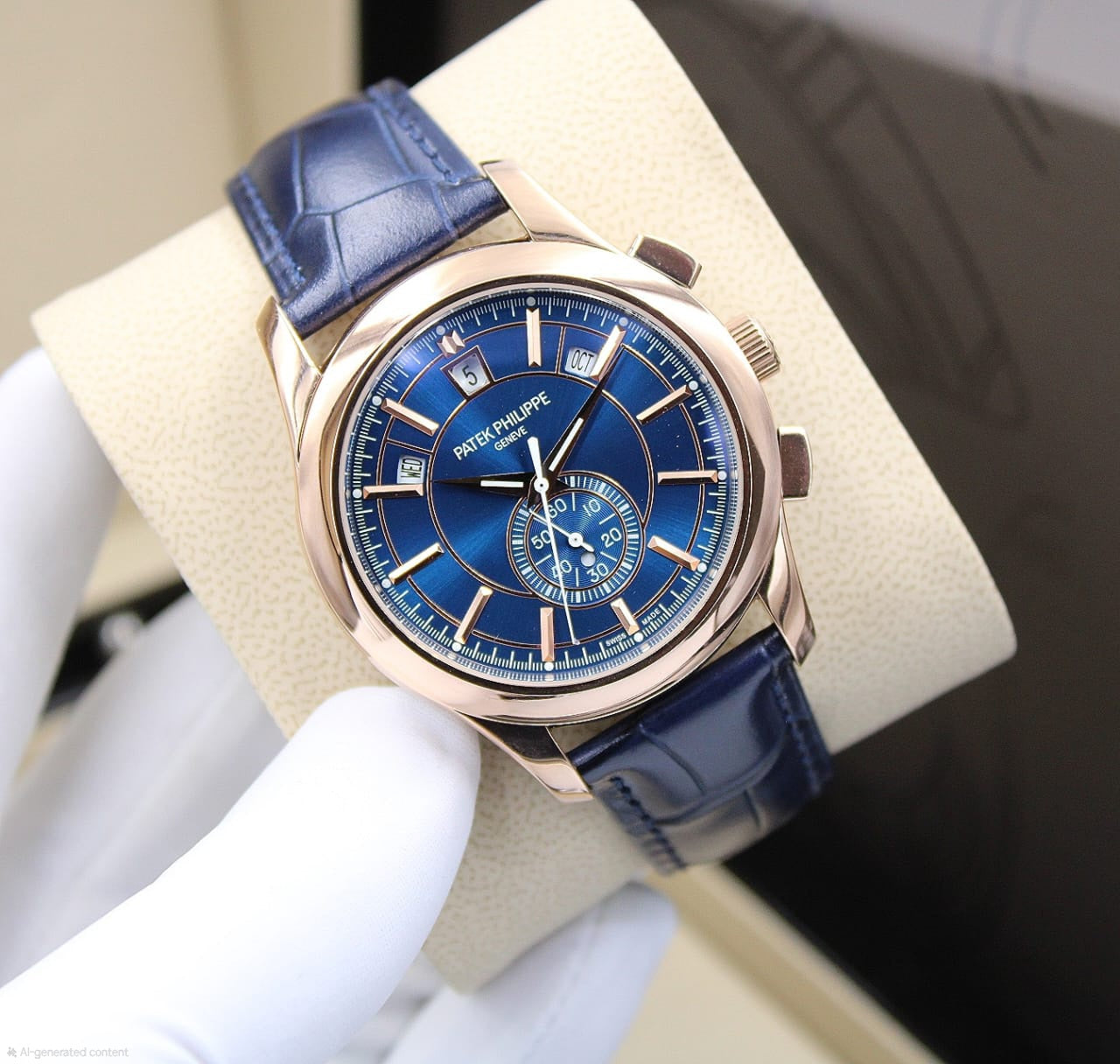 Patek Philippe | Complications Regulator Tourbillon Watch – White / Brown