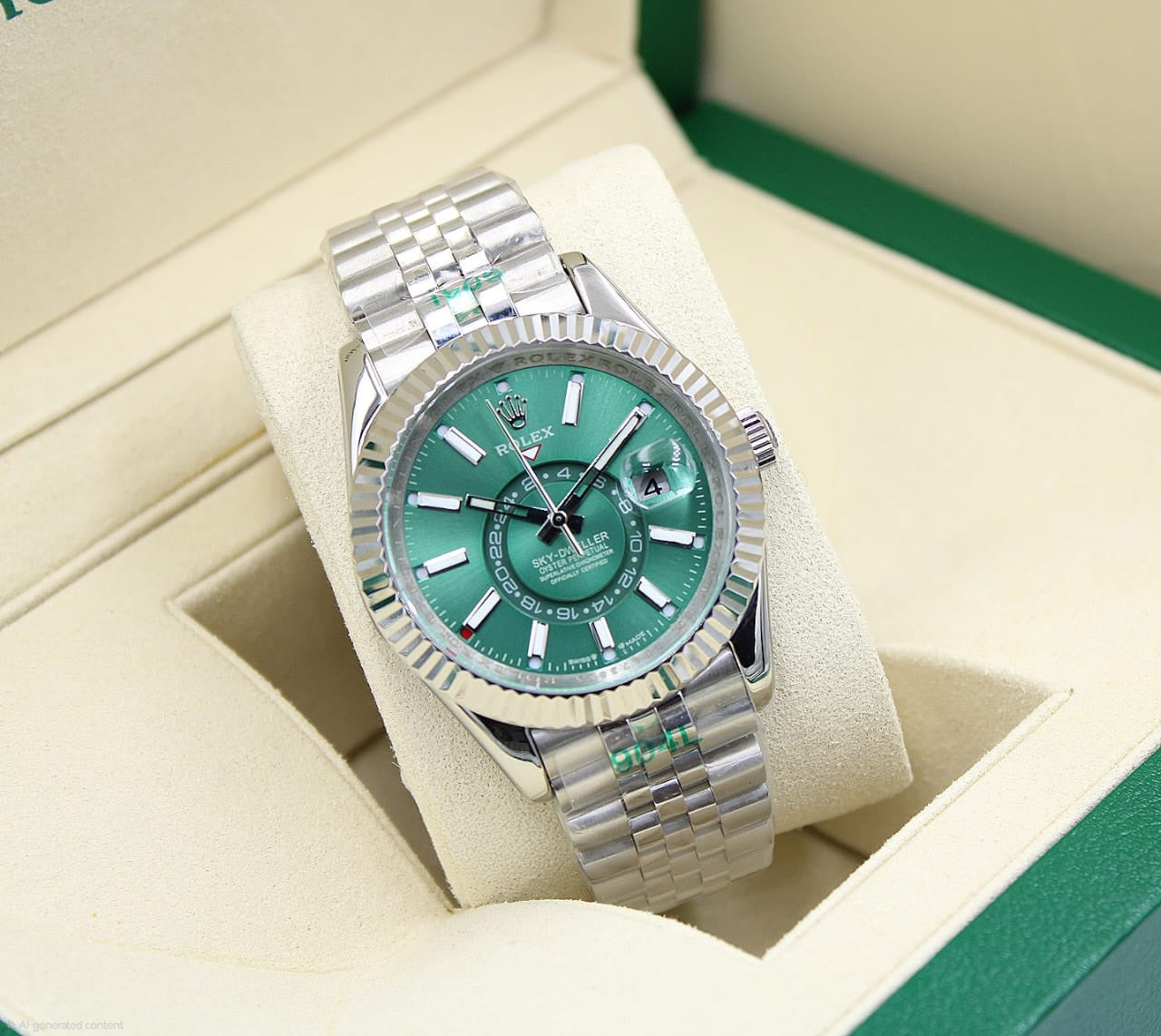 Rolex | Day Date 40 Chocolate Baguette Diamonds Watch