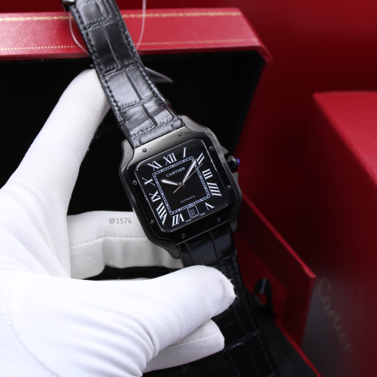 Cartier | Santos de Cartier Two Tone Steel Watch – Yellow / Gold / White