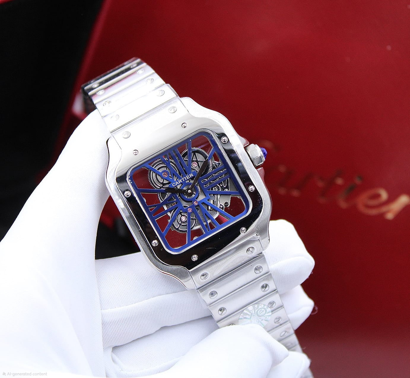 Cartier | Santos de Cartier Large Model Middle East Watch – Green