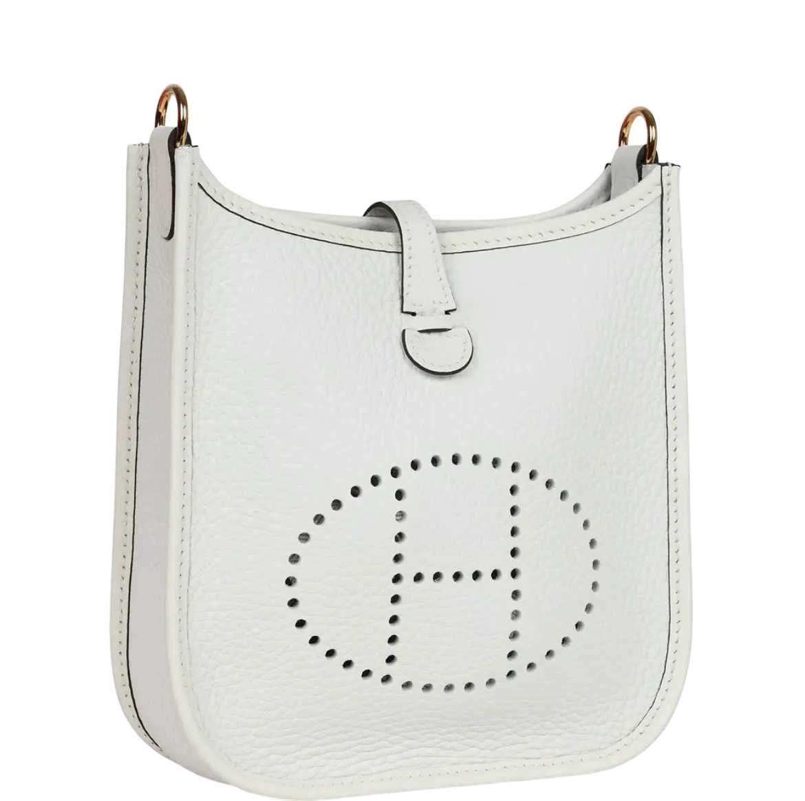 Hermes Evelyne TPM New White Clemence Gold Hardware