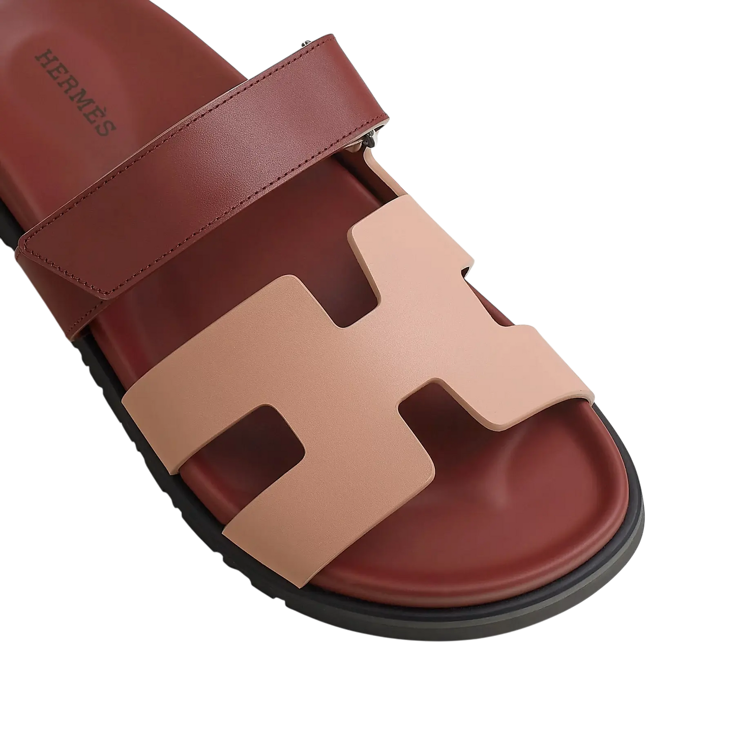 Hermes Chypre Beige Perlino / Rouge H