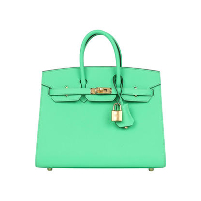 Hermès Birkin Sellier 25 Vert Comics Epsom Gold Hardware