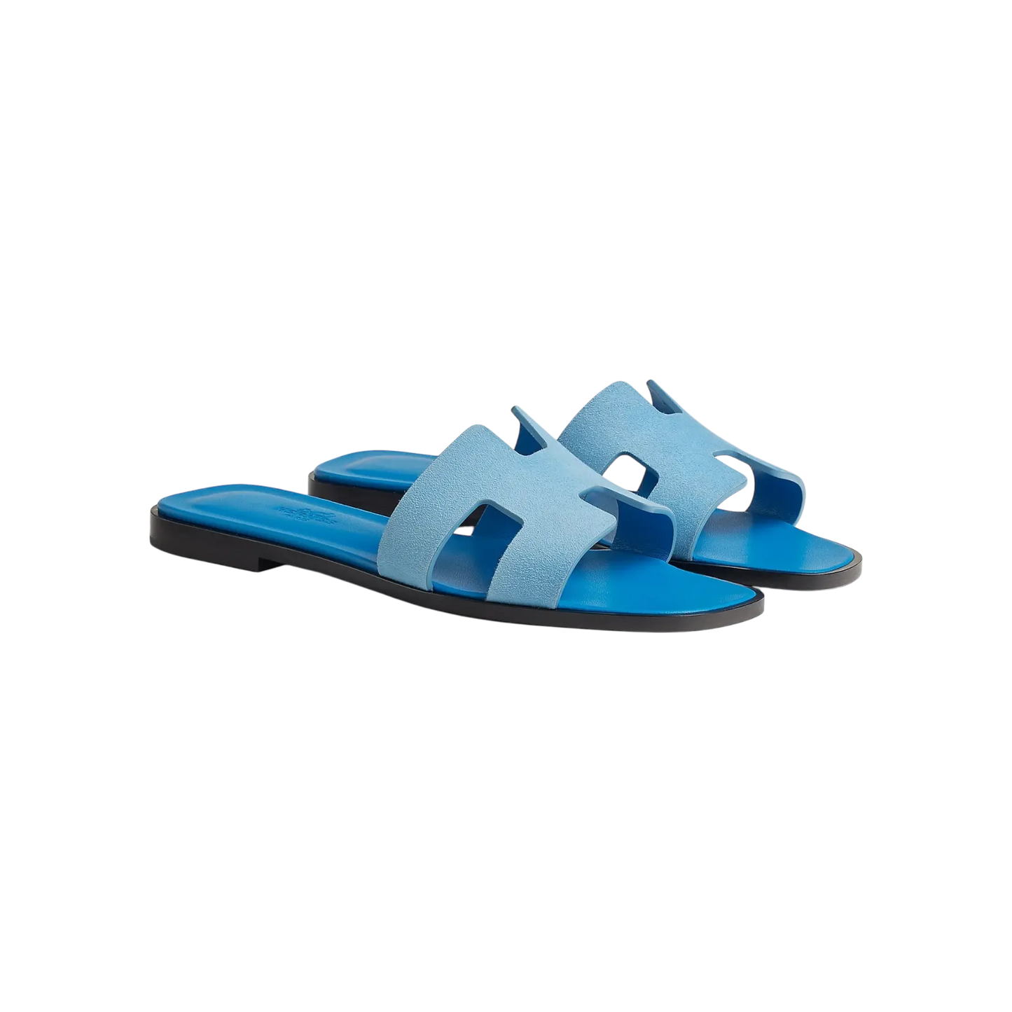 Hermes Oran Sandal Bleu Cameo