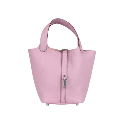 Hermès Picotin Lock 18 Mauve Sylvestre Clemence Palladium Hardware