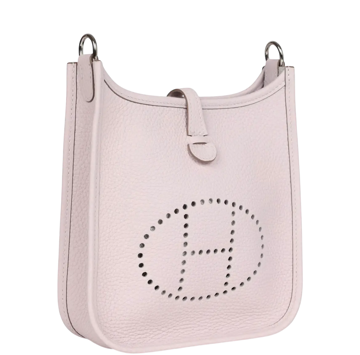 Hermes Evelyne TPM Mauve Pale Clemence Palladium Hardware
