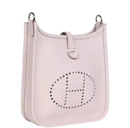 Hermes Evelyne TPM Mauve Pale Clemence Palladium Hardware