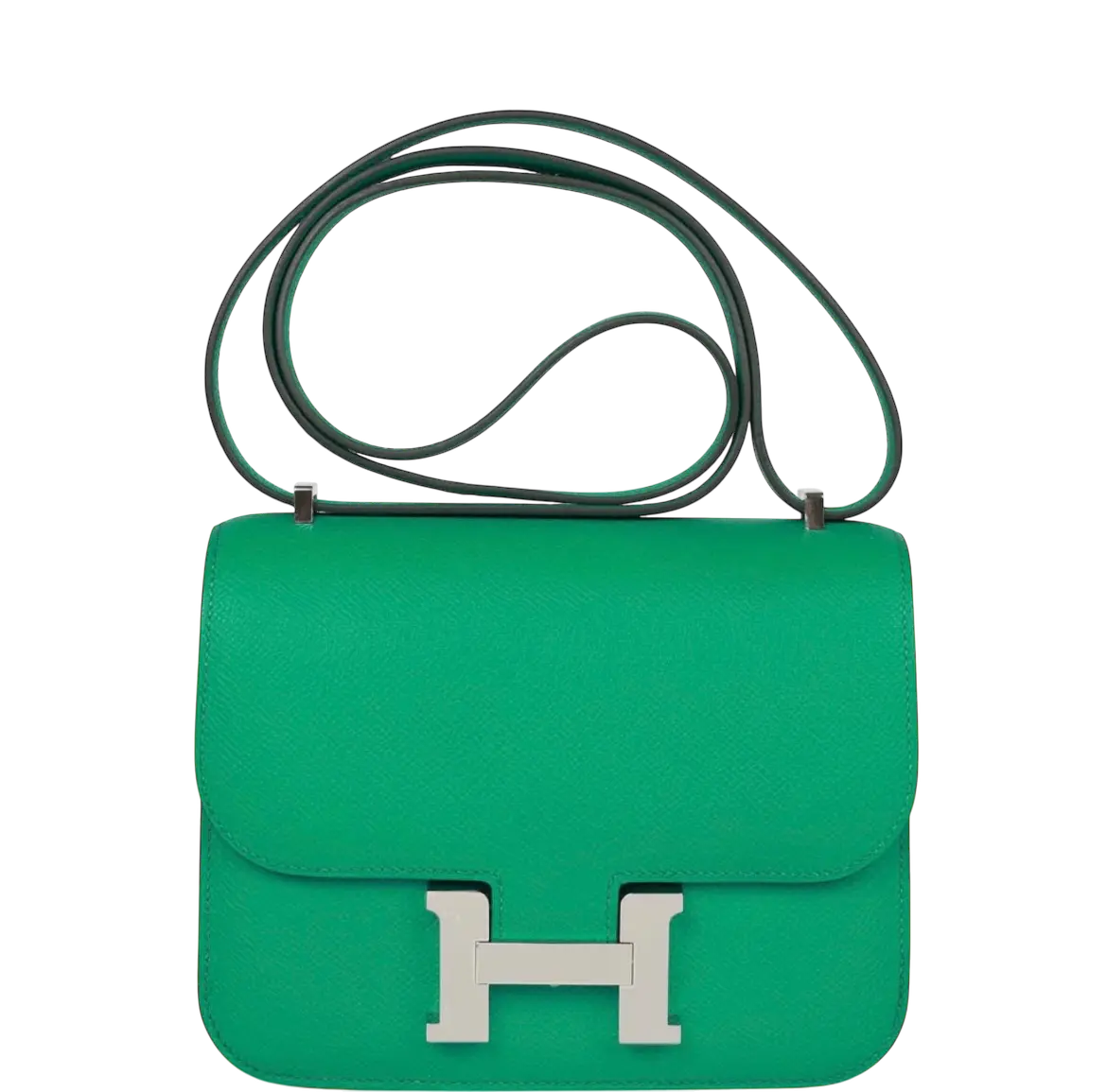 Hermes Constance 18 Vert Jade Epsom Palladium Hardware