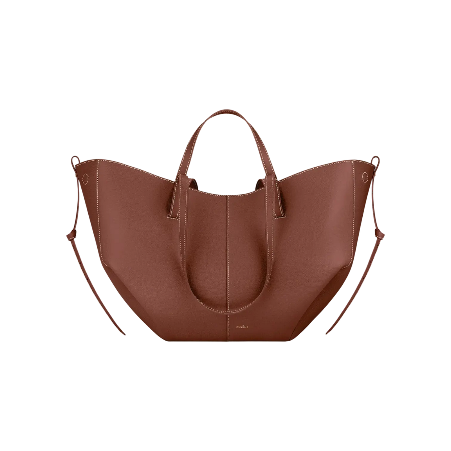 Polene Cyme Tote Bag Cognac