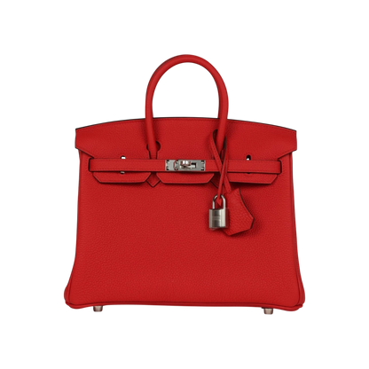 Hermès Birkin 25 Rouge Radieux Togo Palladium Hardware