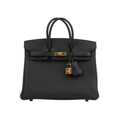 Hermès Birkin 25 Black Togo Gold Hardware