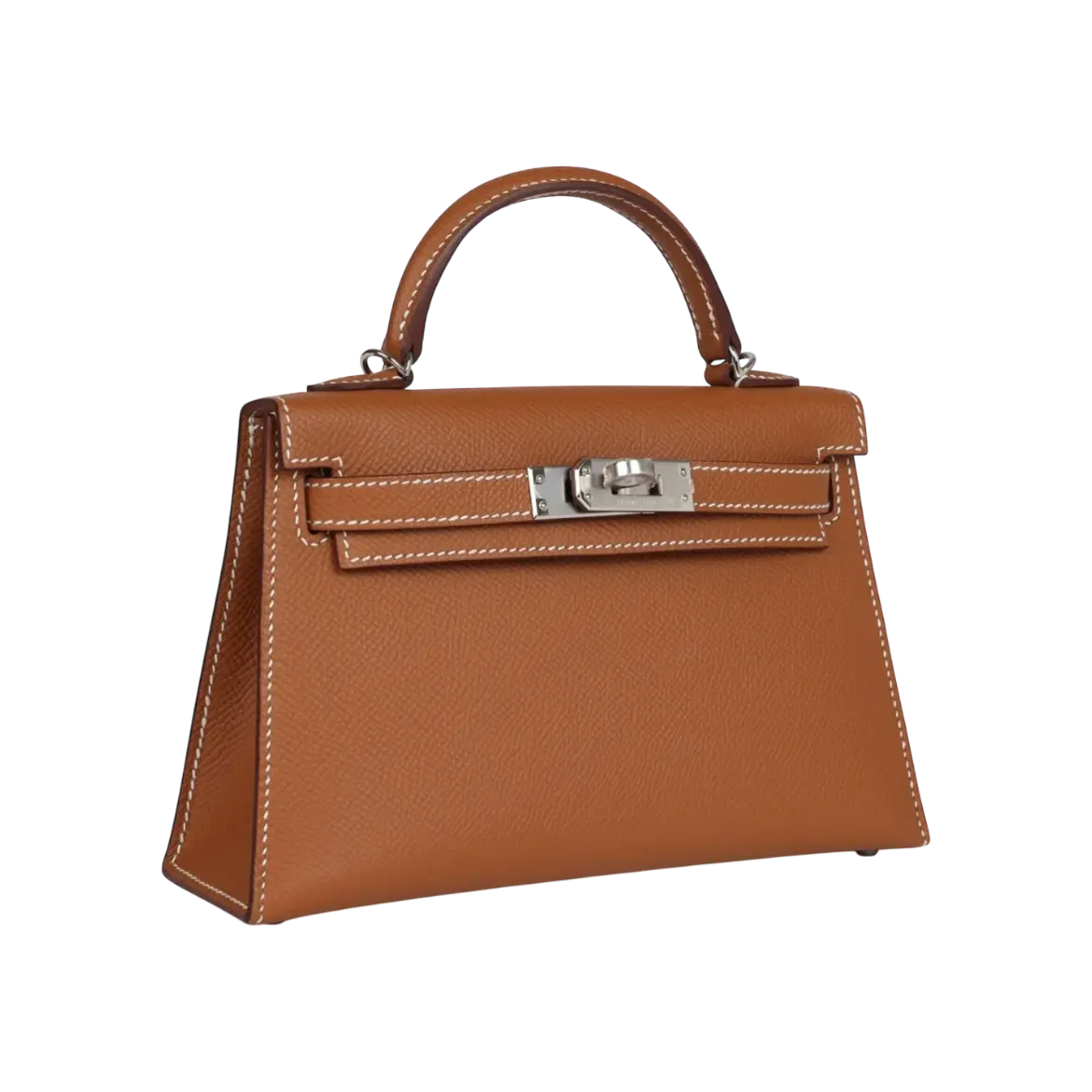 Hermès Mini Kelly Sellier Gold Epsom Palladium Hardware