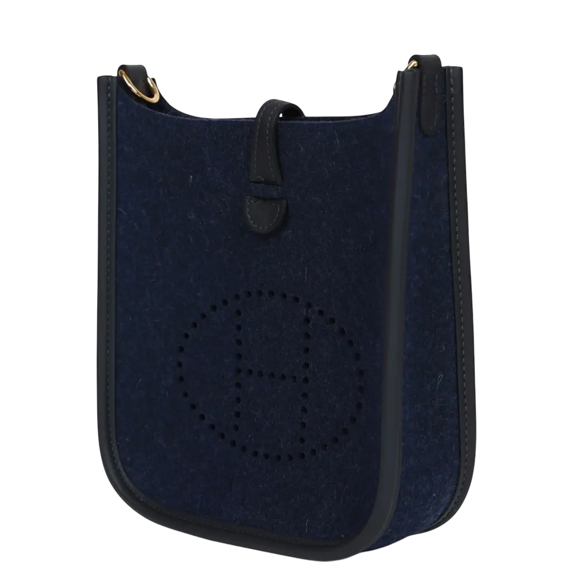 Hermes Evelyne TPM Bleu Nuit Feutre and Caban Swift Gold Hardware