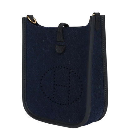 Hermes Evelyne TPM Bleu Nuit Feutre and Caban Swift Gold Hardware