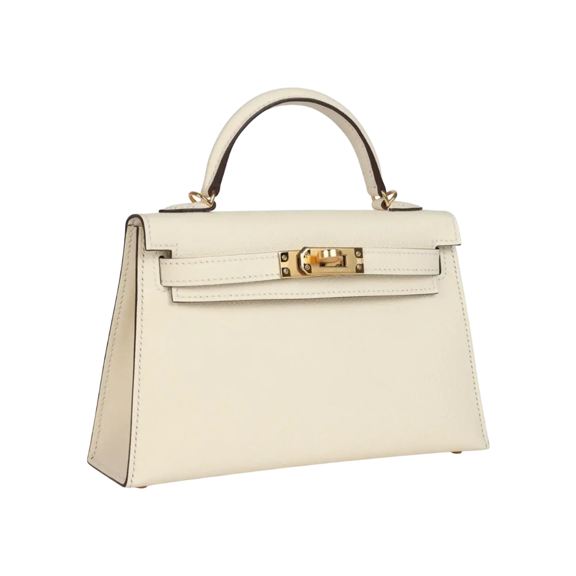 Hermès Mini Kelly Sellier Nata Epsom Gold Hardware