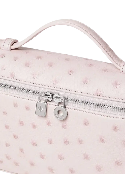 Loro Piana L19 Bag Ostrich Whisper Pink / Antique Silver