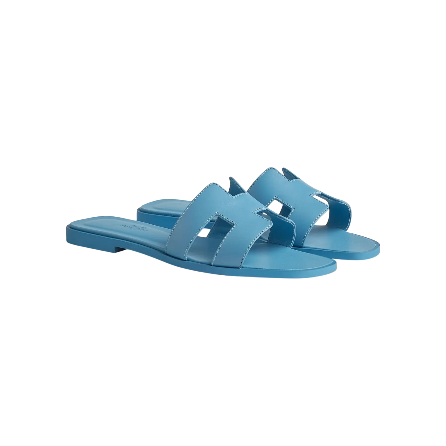 Hermes Oran Sandal Bleu Cameo