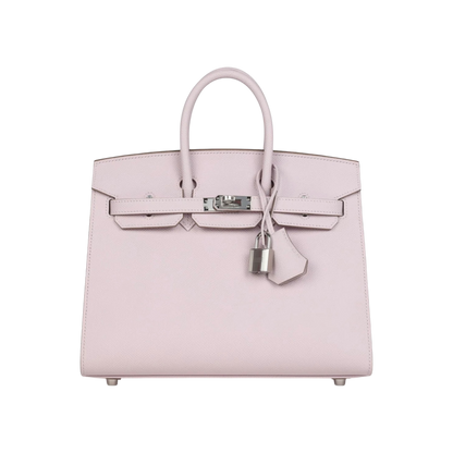 Hermès Birkin Sellier 25 Mauve Pale Epsom Palladium Hardware