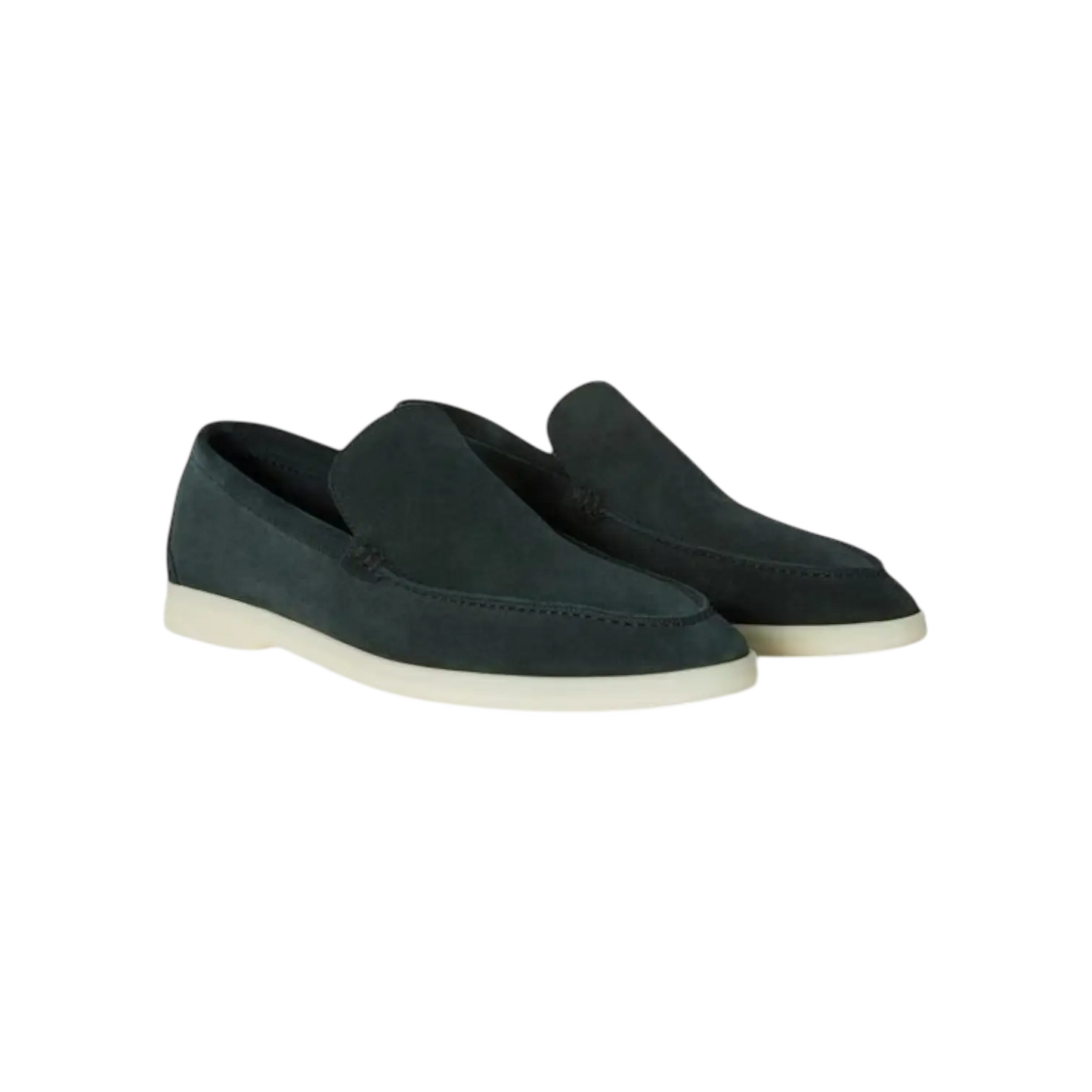 Loro Piana Summer Walk Loafer Dark Green