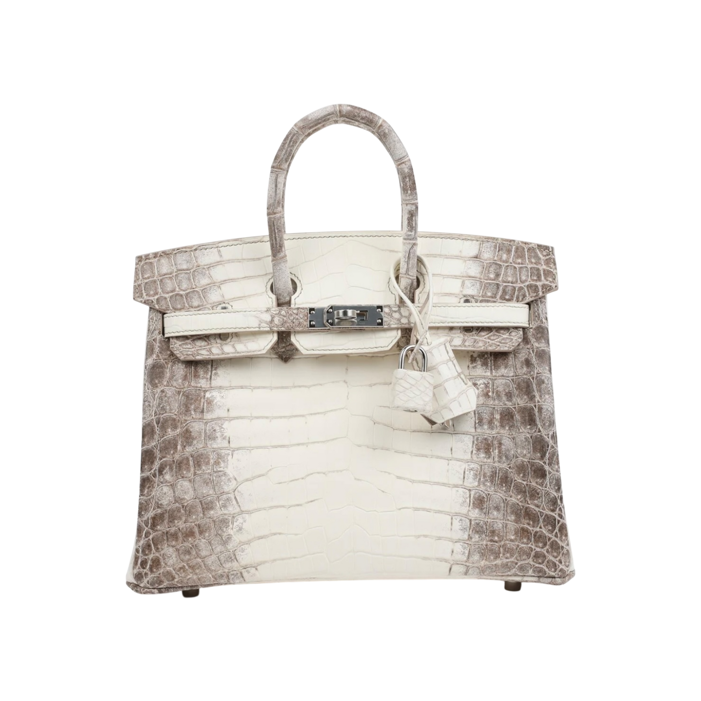 Hermès Birkin 25 Himalaya Niloticus Crocodile Palladium Hardware