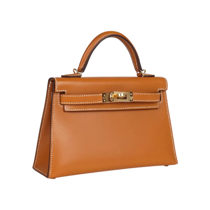Hermès Mini Kelly Sellier Naturel Sable Butler Gold Hardware