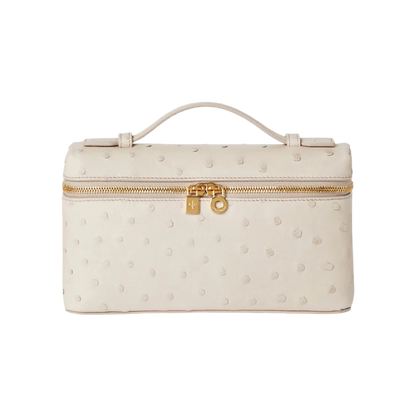 Loro Piana L19 Bag Ostrich Light Travertine / Sun Gold