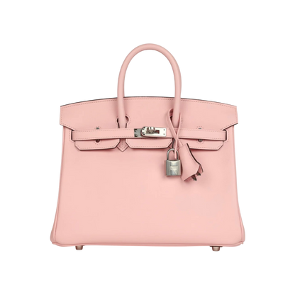 Hermès Birkin 25 Rose Sakura Swift Palladium Hardware